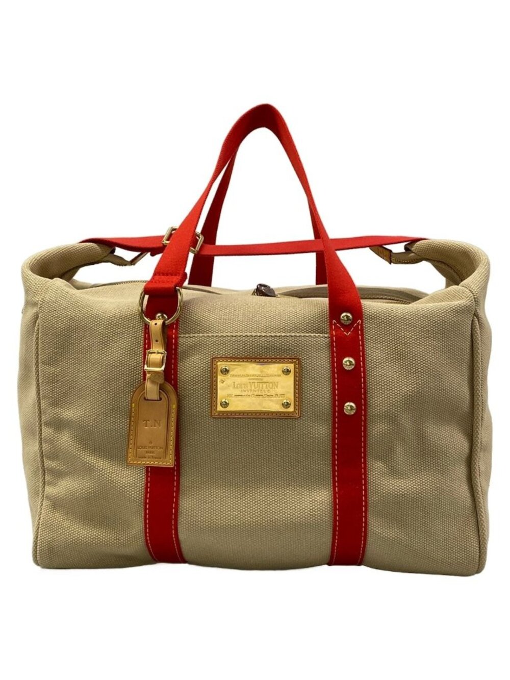 Louis Vuitton Tote Bag Antigua Sac Weekend Beige
